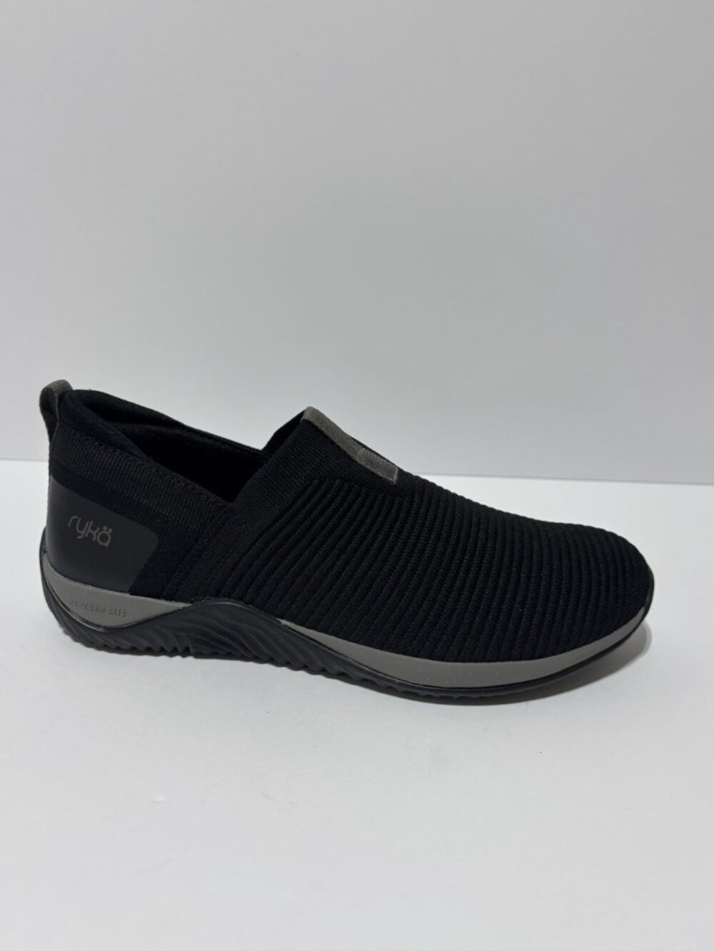Ryka Women’s Echo Knit Slip-On Sneakers Black, Size 8 M